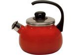 Xxxl Wasserkessel , Rot , Metall , 2,0 l , abnehmbarer Deckel, für alle Herdarten geeignet , Geschirr, Kannen & Karaffen, Kaffeezubehör & Teezubehör