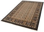 Wollteppich THEKO "Saharna 6428" Gr. 8, blau, B:300cm H:10mm L:395cm, Wolle, Teppiche, Fransenteppich, reine Wolle, Orient-Optik, mit Fransen