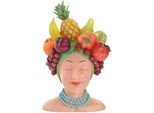 Ambia Home Vase , Multicolor , Kunststoff , Frucht , 23x36.7x21.2 cm , zum Stellen , Dekoration, Vasen