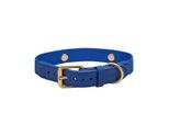 Barkalot Hundehalsband Veganes Leder blau XS