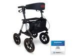Alu Outdoor Rollator AT51031 inkl. Gehstockhalter