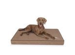 Knuffelwuff orthopädische Hundematte Palomino aus laser-gestepptem Kunstleder braun/ beige L
