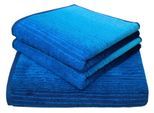 Dyckhoff Handtuch Set »Colori«, Set, 3 tlg., Walkfrottee, 2 Handtücher & 1 Duschtuch,100% Bio Baumwolle, 450 g/m²