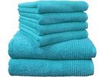 Dyckhoff Handtuch Set »Brillant«, Set, 6 tlg., Walkfrottee, mit Streifenbordüre;4 Handtücher (50x100cm), 2 Duschtücher (70x140cm)