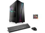 CSL PC "Levitas V28335", schwarz, Microsoft Windows 11 Home (64 Bit), 32 GB RAM 1.000 GB SSD, Desktop-PCs, PC