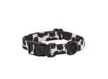 Barkalot Hundehalsband Recyceltes Polyester schwarz/ weiß M