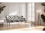 PLACES OF STYLE 3-Sitzer "Amber" mit Knopfheftung,in verschieden Stoffarten
