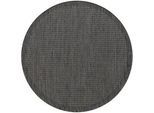 Outdoorteppich Giza Schwarz Ø ca. 160cm