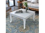 vidaXL Couchtisch 80x80x42 cm Hochglanz-Weiß