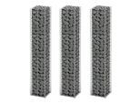 vidaXL Gabionen-Set 3-tlg. Verzinkter Draht 25×25×150 cm