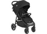 Joie Buggy , Schwarz , Textil , 58x103x93.6 cm , EN 1888 , Feststellbremse, Fußstütze abklappbar, Federung, 5-Punkte-Gurt, für Babyschale geeignet, Griff in Lederoptik, Transportsicherung, Einhand-Faltmechanismus, abnehmbarer Schutzbügel , Baby On Tour, Kinderwagen, Buggys