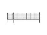vidaXL Gartentor Stahl 500×75 cm Anthrazit