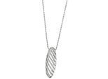 Kette mit Anhänger GOLDMAID "925 Sterling Silber Glänzend Zirkonia weiß", weiß, Halsketten, Damen, 45cm, Silber 925 (Sterlingsilber), L: 45 B: 10mm, glänzend, B:10mm