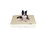 Rohrschneider ® weiches Hundebett mit waschbarem Bezug aus Cord XL