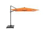 Knirps Ampelschirm , Orange , Textil , 300x220 cm , 360° drehbar, Knickgelenk, LED-Beleuchtung , Sonnenschutz, Sonnenschirme