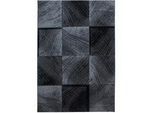 Webteppich Plus Schwarz ca. 140x200cm