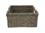 Landscape Regalkorb , Naturfarben , Holz, Metall, Naturmaterialien , Akazie , massiv , 10 l , rechteckig , 26x16x30 cm , Handmade in Vietnam , Ordnen & Aufbewahren, Dekoboxen & Aufbewahrungsboxen, Regalboxen & Stehsammler