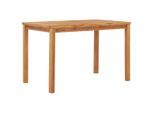 vidaXL Garten-Esstisch 120x70x77 cm Massivholz Teak