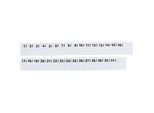 Steckkarten für Ultradex Stecktafeln Planrecord, Variante Zahlen 1-31, beschreibbar, B 40 x H 32 mm, Papier, weiss, 1 Satz mit 31 Stück