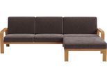 sit&more Ecksofa »Kolding L-Form«, Armlehnen aus eichefarbigem Buchenholz, verschiedene Bezüge und Farben