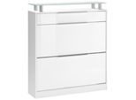 borchardt Möbel Schuhschrank »Oliva«, Breite 89 cm, stehend, mit 2 Doppeltrommeln und 1 Schubkasten
