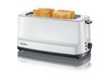 Severin Toaster »AT 2234 Weiss/Schwarz«, 1400 W, Lieferung mit passendem CH-Fixadapter