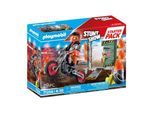 Playmobil Stuntshow Motorrad mit Feuerwand