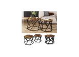 Vicco Couchtisch-Set Fyrk Eiche 57 x 42 cm 2 Teile