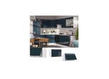 Vicco Hängeschrank Fame-Line Weiß Dunkelblau Hochglanz 60 cm flach