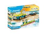 Playmobil Strandauto mit Kanuanhänger