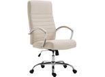 CLP Bürostuhl ergonomisch Valais Stoffbezug, moderner Drehstuhl mit höhenverstellbarem Sitz, Stoffbezug, bis 136 kg belastbar