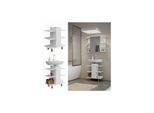 Vicco Waschbeckenunterschrank Fynn Weiß 60 x 70 cm mit 6 Ablagen