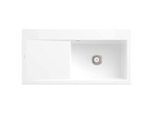 Villeroy und Boch Subway Style 60 Einbauspüle 336101R1 Becken rechts, Ablaufgarnitur mit Handbetätigung, 1000 x 510 mm, weiß
