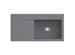 Villeroy und Boch Subway Style 60 Einbauspüle 336101SL Becken rechts, Ablaufgarnitur mit Handbetätigung, 1000 x 510 mm, Stone