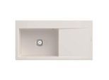 Villeroy und Boch Subway Style 60 Einbauspüle 336201KR Becken links, Ablaufgarnitur mit Handbetätigung, 1000 x 510 mm, Crema