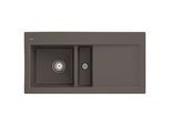 Villeroy und Boch Subway 60 Einbauspüle 677001TR links, mit Ablaufgarnitur, Handbetätigung, 1000 x 510 mm, timber CeramicPlus