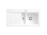 Villeroy & Boch Subway 60 Einbauspüle 671202R1 rechts, mit Ablaufgarnitur und Exzenterbetätigung, 1000 x 510 mm, weiß alpin