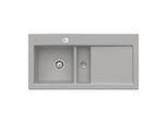Villeroy und Boch Subway 60 Einbauspüle 677002KD links, mit Ablaufgarnitur, Excenterbetätigung, 1000 x 510 mm, fossil CeramicPlus