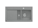 Villeroy und Boch Subway 60 Einbauspüle 677002SL links, mit Ablaufgarnitur, Excenterbetätigung, 1000 x 510 mm, stone CeramicPlus