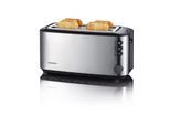 Severin Toaster »Automatik-Langschlitz 2509«, 2 lange Schlitze, für 4 Scheiben, 1400 W, Lieferung mit passendem CH-Fixadapter