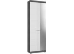 INOSIGN Garderobenschrank »Siena, Höhe 197cm, 2 Türen, 4 Einlegeböden, ausziehbare Kleiderstange«, Front-Rillenfräsung,...