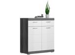 INOSIGN Schuhschrank »Siena, Breite 90 cm, 2 Türen, 2 Einlegeböden, 3 Fächer, 2 Schubkästen«, Front-Rillenfräsung,...