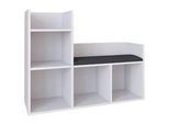 Mid.you Regal , Weiß , Holzwerkstoff , 2 Fächer , 108x88x34 cm , stehend , Wohnzimmer, Regale, Bücherregale