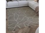 Wollteppich WECON HOME "Hamptons FORTYONE", grau (taupe), B:80cm H:15mm L:230cm, Schurwolle, Teppiche, Läufer, Schurwolle, Kurzflor, Wohnzimmer, elegant, robust, Stein