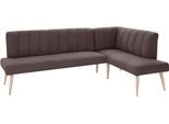 exxpo - sofa fashion Eckbank »Costa, moderne Rückensteppung, bequem und elegant, hoher Holzfuss«, hochwertig verarbeitet, Frei im Raum stellbar
