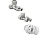 Oventrop Uni LH Thermostatventil-Set 1703163 DN 10, Durchgang, mit Thermostat