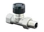 Oventrop Baureihe A Thermostatventil 1181108 Messing vernickelt, DN 25, Durchgang