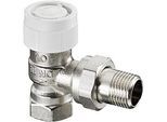 Oventrop Baureihe AV 9 Thermostatventil 1183708 DN 25, 1,3 kvs, Eck, Messing vernickelt