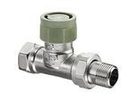 Oventrop Baureihe ADV 9 Thermostatventil 1188466 Messing vernickelt, DN 20, Rp 3/4xR 3/4, Durchgang