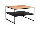 Johann Jakob Couchtisch , Schwarz, Buchefarben , Holz, Metall , Kernbuche , massiv , quadratisch , eckig, Flachrohr , 65x41x65 cm , Stauraum, einfacher Aufbau , Wohnzimmer, Wohnzimmertische, Couchtische, Couchtische eckig